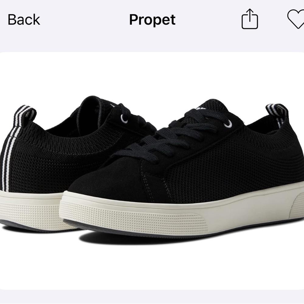 Propet Kenna Sneaked Black Womens 11W